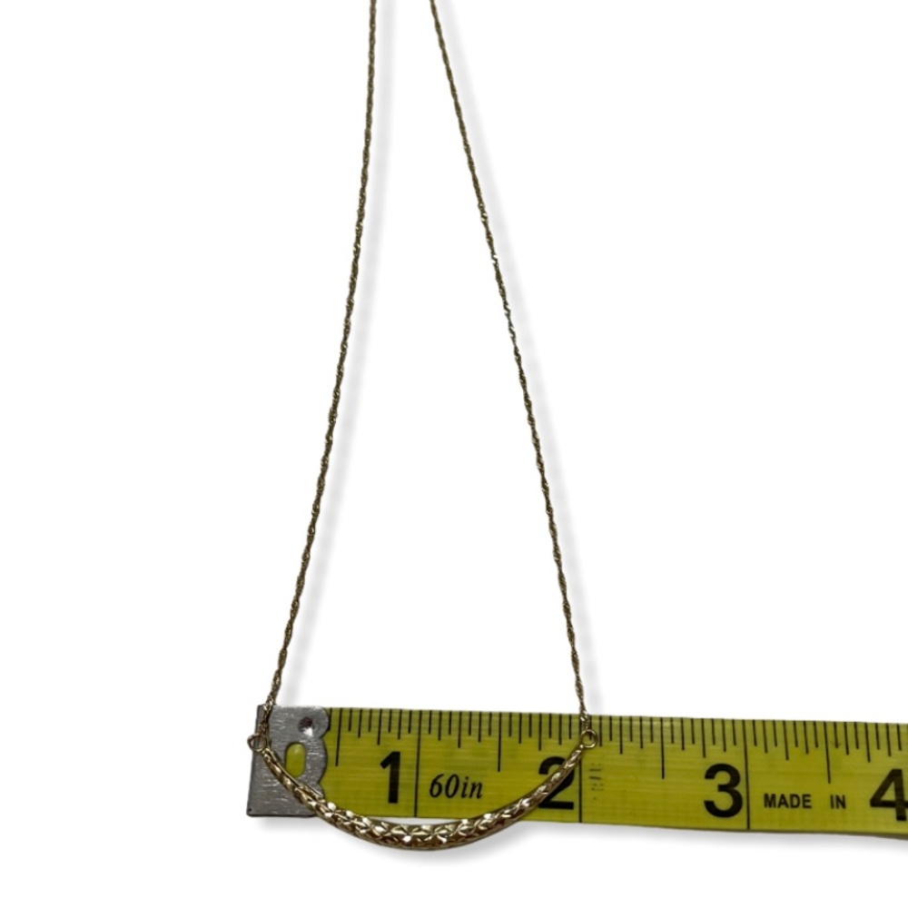 14k gold smiley necklace - Picture 6 of 6